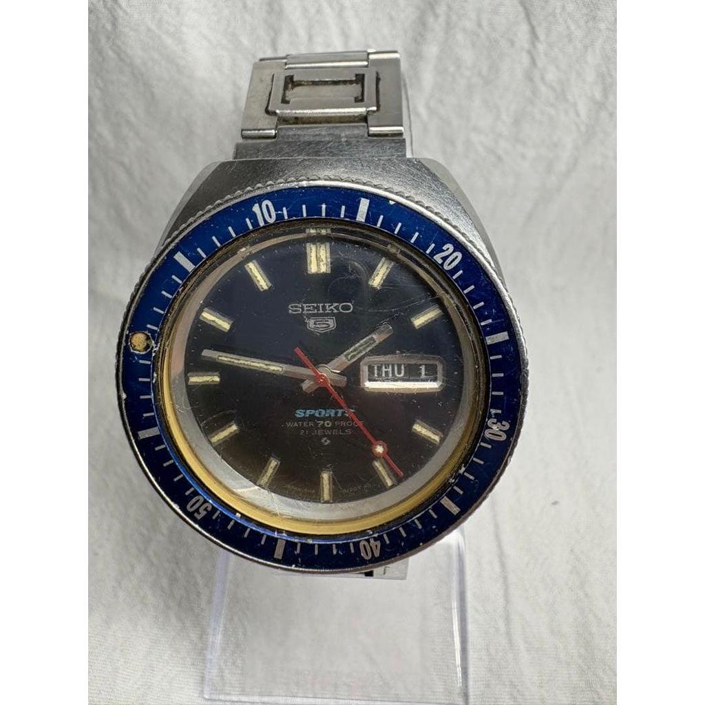 Б/у автоматические мужские часы SEIKO 5 SPORTS 21 камень, рабочие