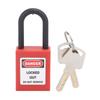Замок Tagout Lockout 38MM Прочный нейлоновый дизайн изоляции балки Коррозионностойкий навесной замок с 2 ключами
