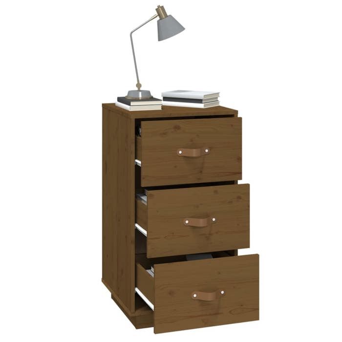 Maison Exclusive - Table de chevet Marron miel 40x40x75 cm Bois de pin solide