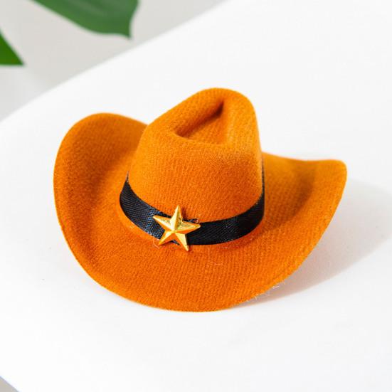 1 Set Cat Cowboy Cowboy Hat Costume Adjustable