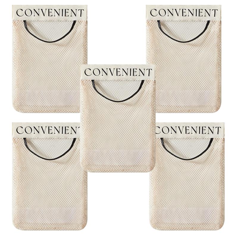 Сетчатый настенный органайзер большой вместимости, многофункциональная сумка для хранения продуктов, многоразовый кухонный инструмент для хранения и организации