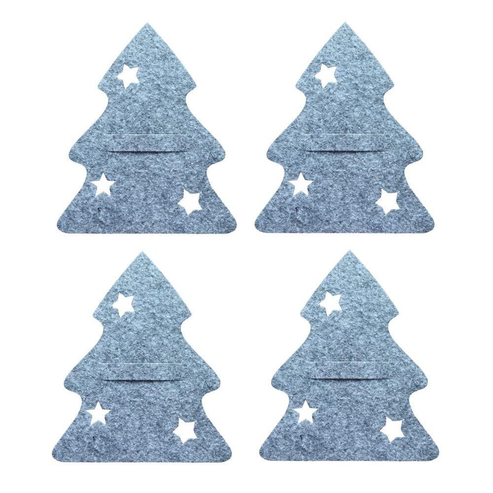 Карманная сумка для столовых приборов для рождественской елки, украшения для стола, органайзер для посуды, рождественский нож, держатель для вилки