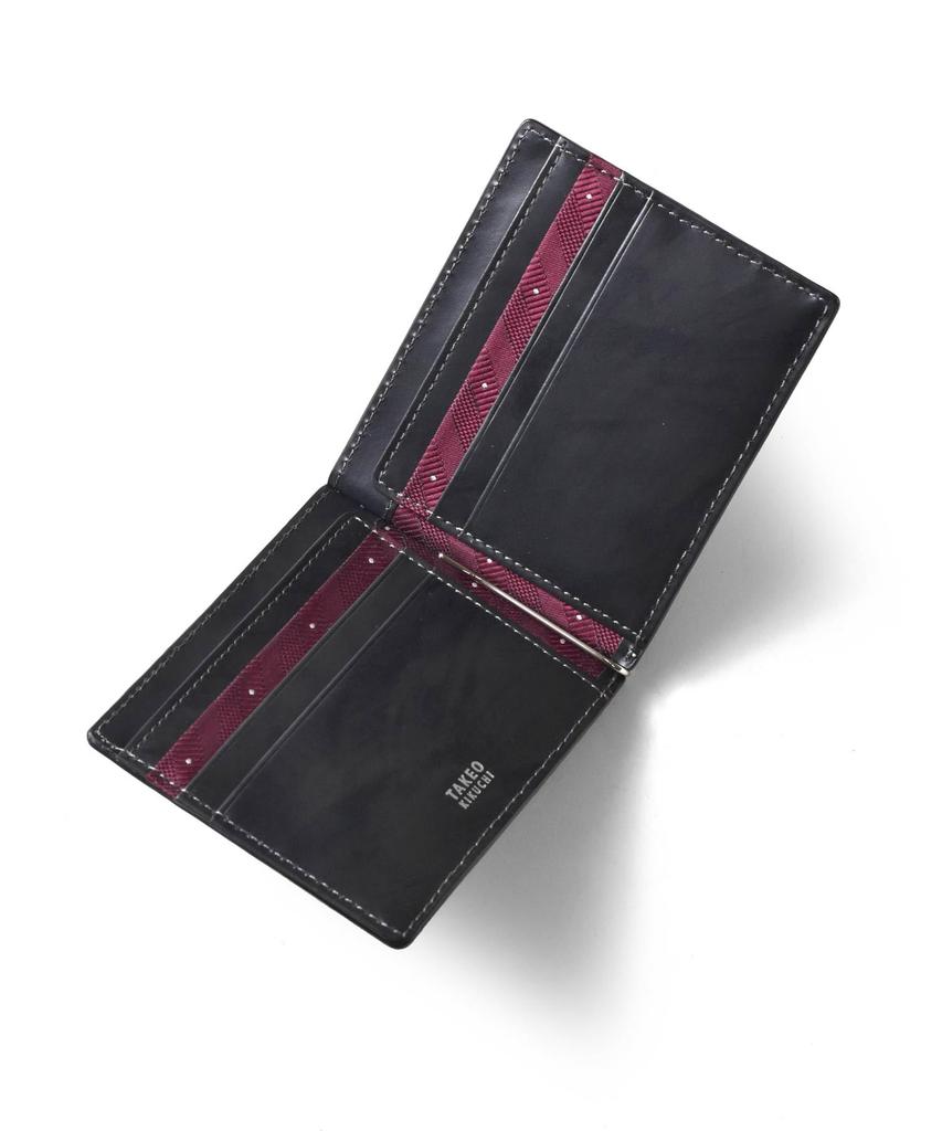 Зажим для денег Takeo Kikuchi Max, Чистый купюрник, Без кармана для монет, Кожа коровья, Нет. 728614, Черный