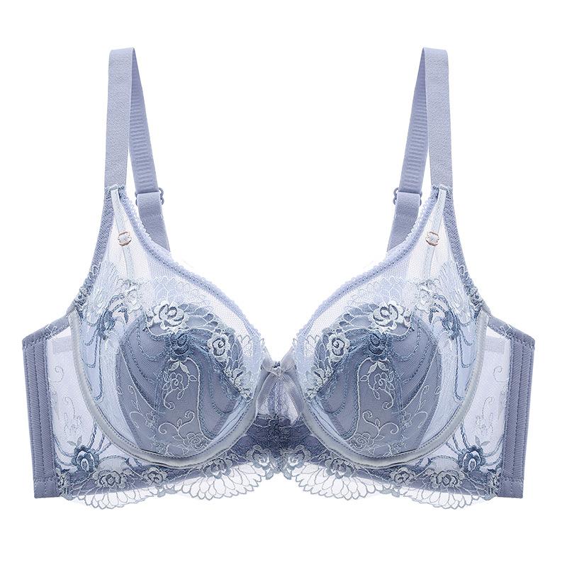 Тонкая чашка 0,3 см, стальное кольцо, французское нижнее белье, женский сексуальный кружевной бюстгальтер