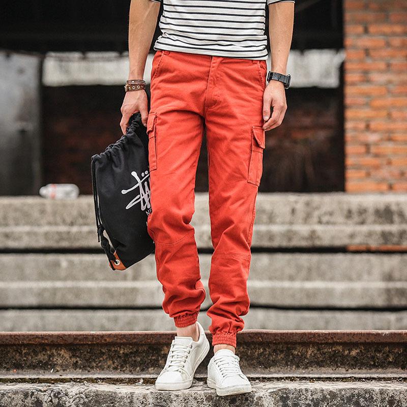 Мужские брюки-джоггеры камуфляжной расцветки с несколькими карманами - Повседневный стиль для улицы, корейский стиль