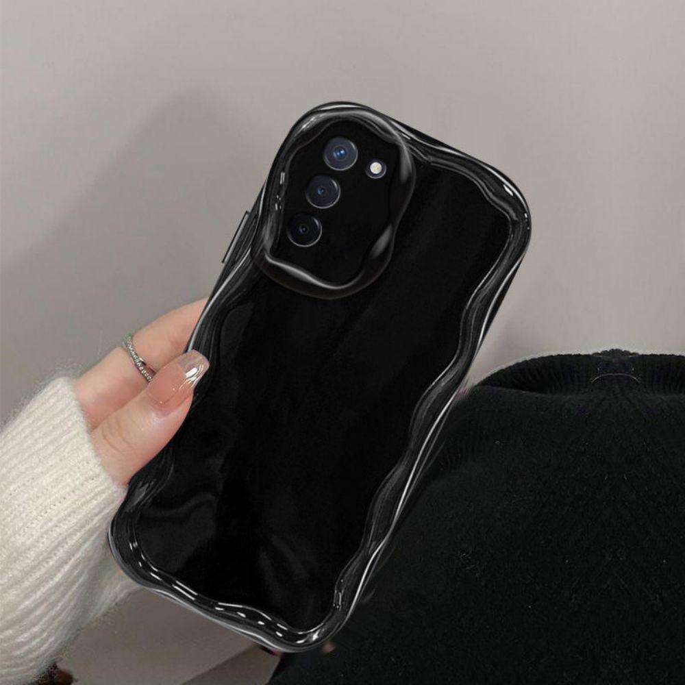 Fashion Solid Color Cream Case For Samsung Galaxy A55 A35 A15 A05S A54 A34 A24 A14 A04S A53 A33 A23 A13 A52 A71 A51 A50 A30 Soft Clear TPU Phone Case