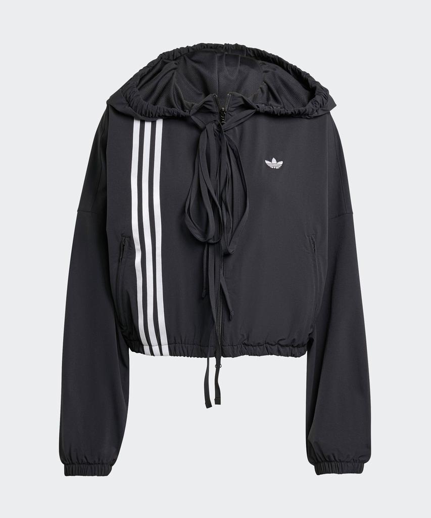 ADIDAS Ribbon Off-Placed 3-Stripe Track Top - Black / Jx2698