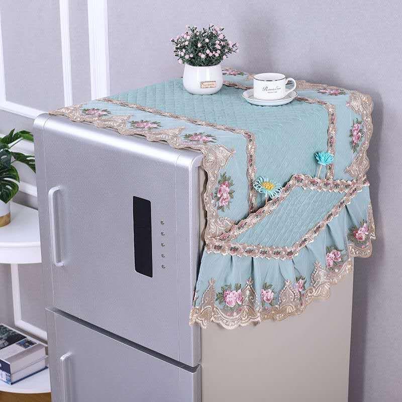 Ткань Кружевной Чехол для Холодильника, Чехол Для Морозильника, Пылезащитный Чехол Для Стиральной Машины Барабанного Типа, Полотенце