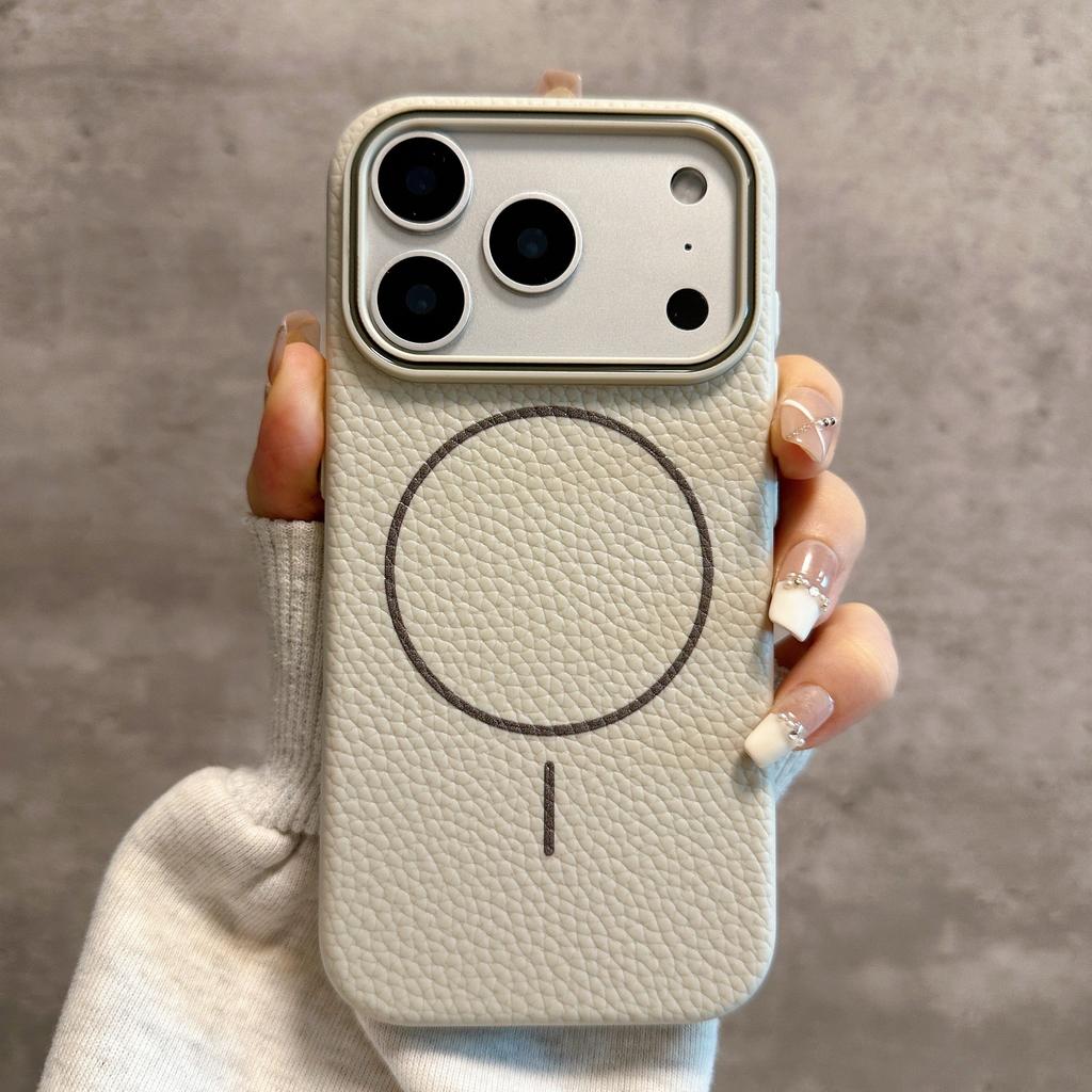 Кожаная матовая текстура Для Чехла Для Для Iphone 17 Air 17E 16 16E 1 14 Plus 13 12 11 Pro Max Магнитная TPU Крышка