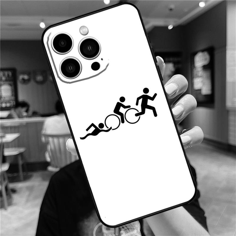 Чехол для телефона Triathlon Tri Life для iPhone 11 12 13 14 16 15 Pro Max Mini XS X XR 7 8 Plus Мягкий чехол