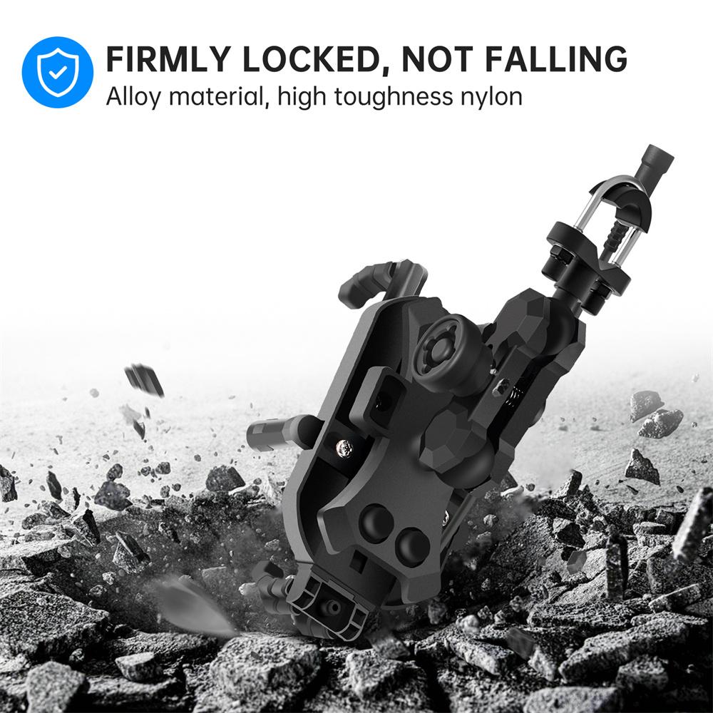 12V-24V 15W QC3.0 Wireless Charging Holder for Motorcycle Handlebar