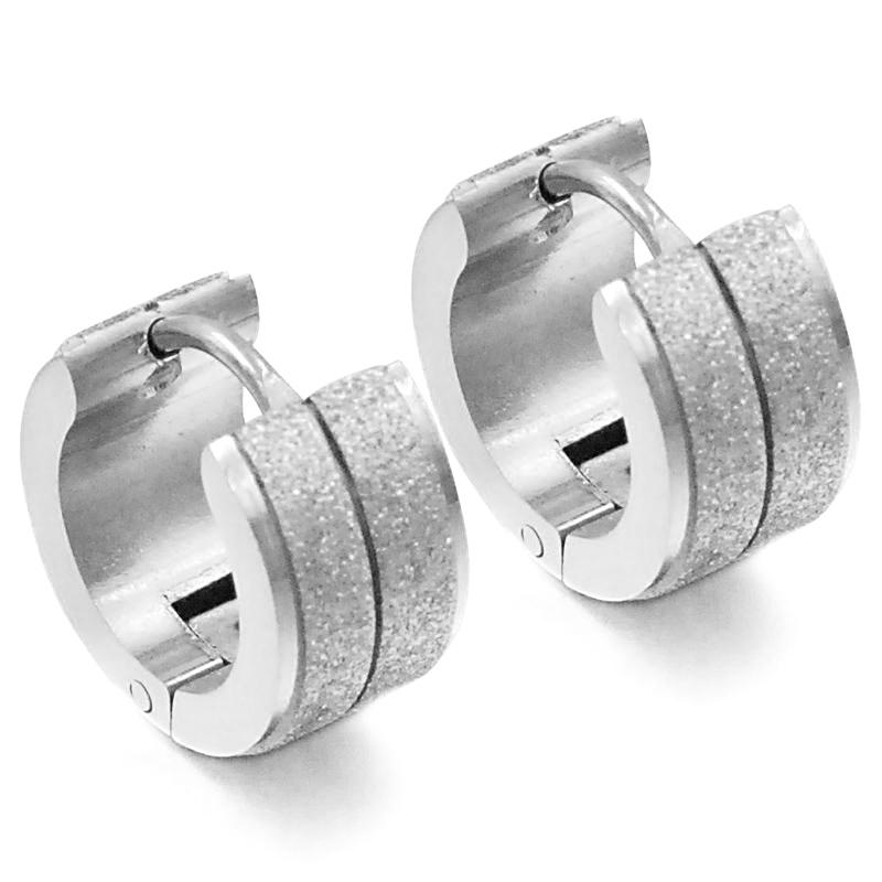 Wedding Women Punk Rock Metal Stud Earrings Classical Jewelry Fashion Men Accessories