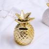 Gilding Ceramic Pineapple Piggy Bank Golden Beans Container Money Jar  Children Gift