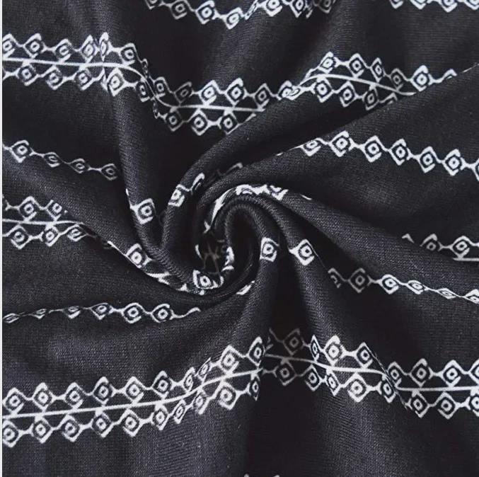 2019 Spring V-Neck Printed Button Pullover Women's Shirt