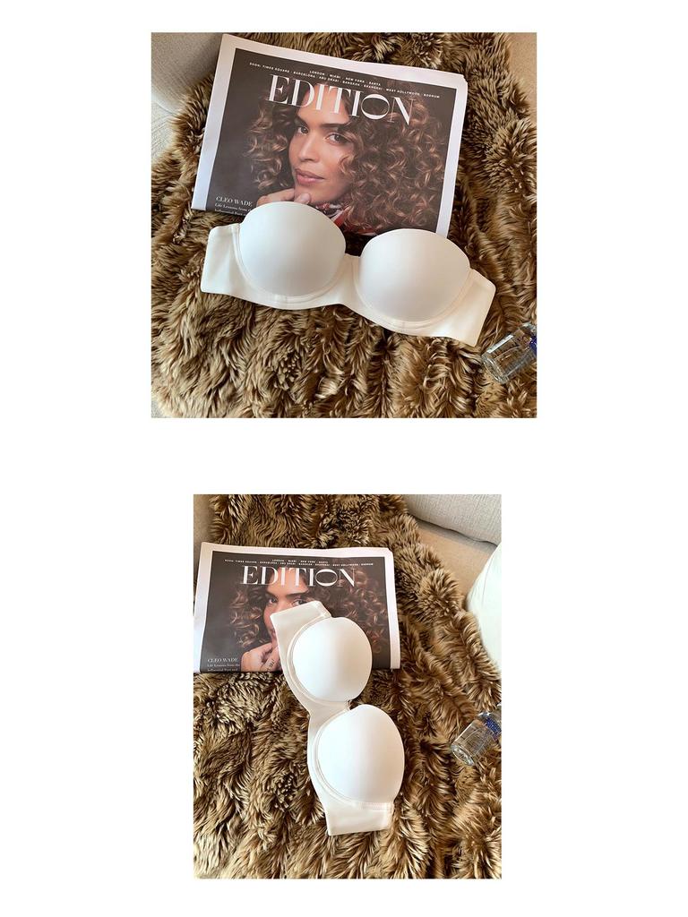 Женский бесшовный бюстгальтер без бретелей: Сексуальный, Гладкий, Регулируемый, Мягкая косточка, Дизайн полукубка для маленькой груди.