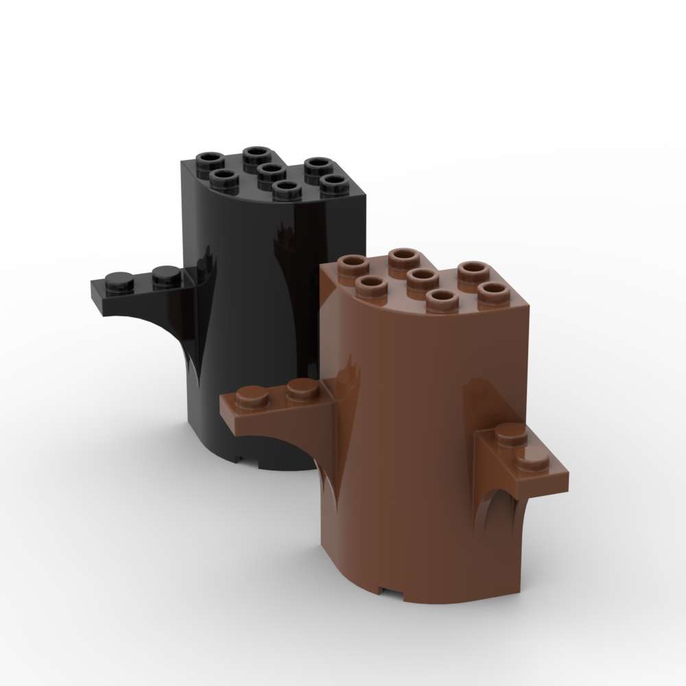 MOC 1 шт. 60373 Цилиндр Четверть 3x3x5 С вырезом 1x1 Строительные блоки И 2 Верхних детали Арки Сборка Частицы Игрушка Подарок для детей