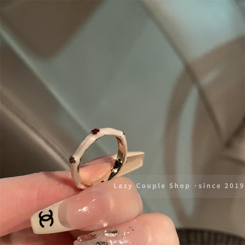 Korean Luxury Zircon Pearl Bow Ring - Vintage Niche Design, Women's Open Hand Jewelry