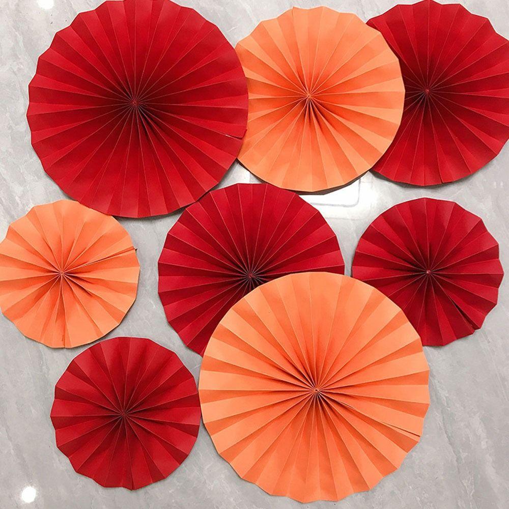 Decorations Birthday Party Decor Wedding Fans Flower Paper Crafts Paper Fan Flowers Tissue Paper