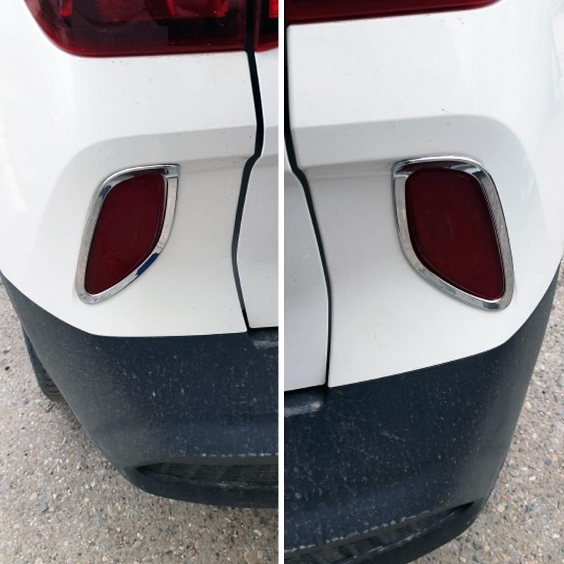 Передние/задние противотуманные фары, накладки на лампы, 2 шт., блестящие/углеродное волокно, автомобильные аксессуары, подходят для Kia