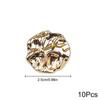 10pcs Irregular Shape Garment Sewing Accessories Zinc Alloy Gold Buttons Wave Surface Buckle Fashion Metal Button Classy Snaps