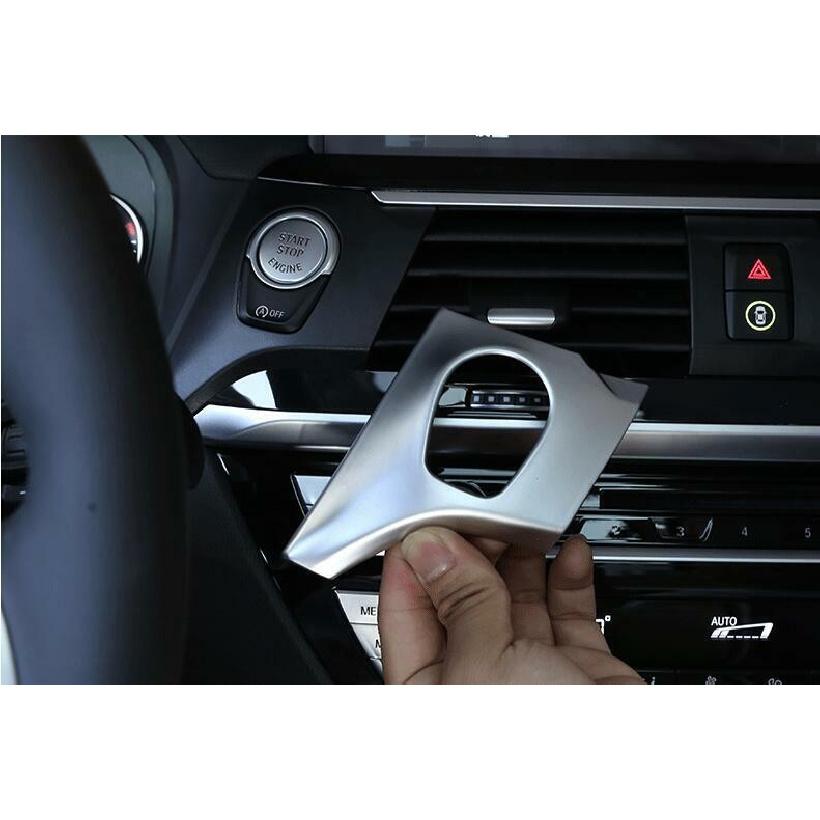 ABS Silver Ignition Switch Start Button Frame Trim For BMW X3 G01 X4 G02 2018-21