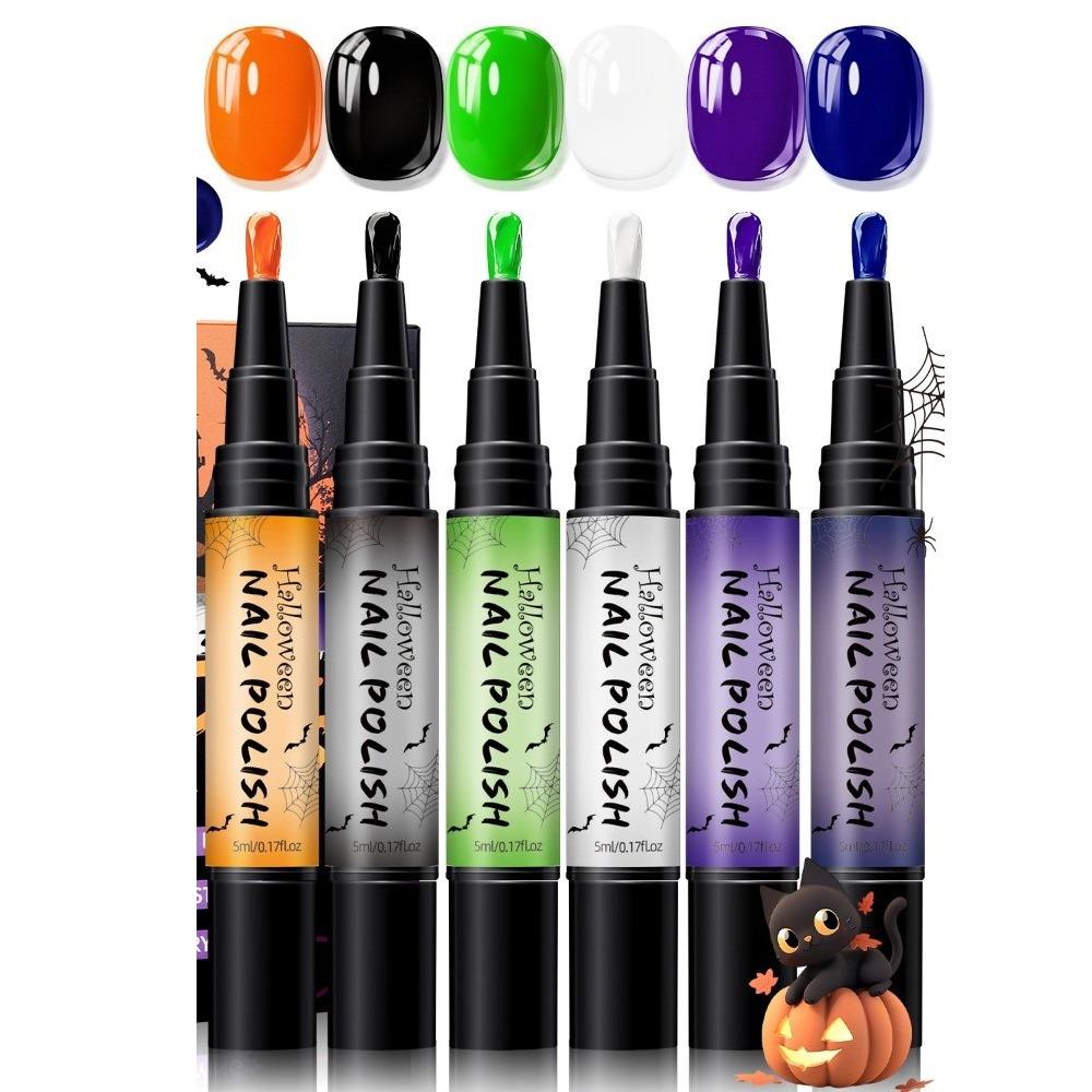 Quick Drying Nail Polish Pens High Saturated Nail Art Varnish Baking Nail Polish Nail Art