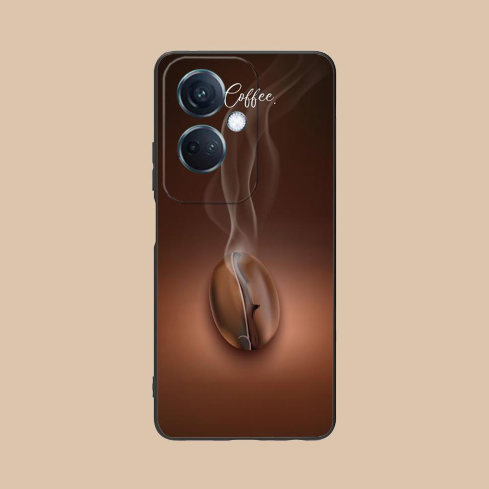Coffee Beans Matte TPU Mobile Phone Case for OPPO Reno 14 13 12 11 10 9 8 7 6 5 F T Pro 5G Colorful Printing Cover
