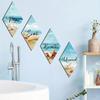 4pcs Wooden Summer Ocean Wall Ornaments Wall Art Ocean Animal Ornaments  Summer Outdoor