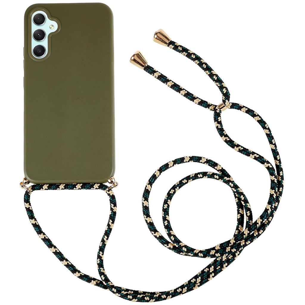 For Samsung Galaxy A15 5G Mobile Phone Case Wheat Straw+TPU Cover Biodegradable Recyclable
