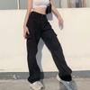 European And American Women'S Street Instagram Style Pockets, High Waist, Loose Fit, Slimming Denim Pants, Casual Pants