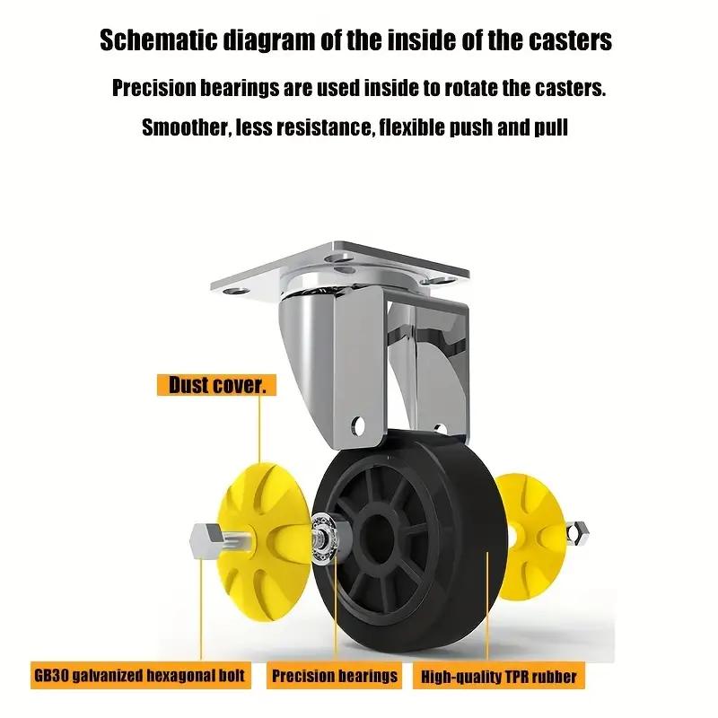 Industrial Heavy-Duty 150kg-300kg Load Capacity Foldable Platform Hand Trolley Cart Truck Storage Tools Luggage Warehouse Metal