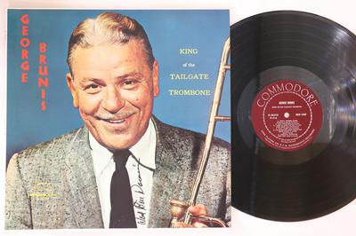 LP Пластинка ДЖОРДЖ БРУНИС Король Тромбона Тейлгейт FL30015 COMMODORE 1962 США Джаз Б/У