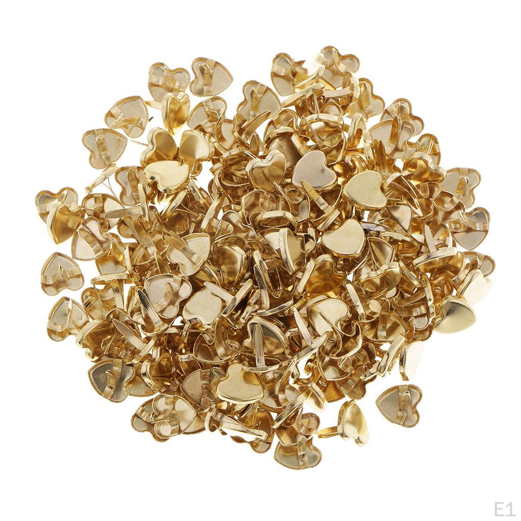 Металлические зажимы Mini Brads, 200 шт., с замком для сумки