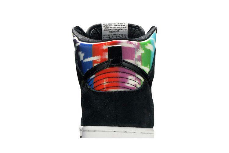 Мужские кроссовки Nike SB Dunk High TV Signal Черный/Мульти