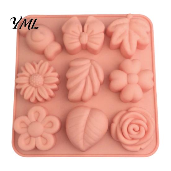 Kitchen Baking Supplies for Pastry DIY Pumpkin Leaf Maple Flower Silicone Mold, Candy Jelly Pudding Cake Flexible Molds Home Soap Candle Tray,