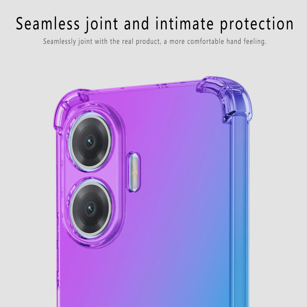 Ударопрочный градиентный чехол из ТПУ с усиленными углами для Xiaomi Poco X8 Pro Max, защитный прозрачный чехол