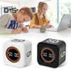 Digital Cube Pomodoro Timer Visual Study Fitness Countdown Productivity Timer with Auto-Flip Technology Silent Operation Vibration & Adjustable Sound