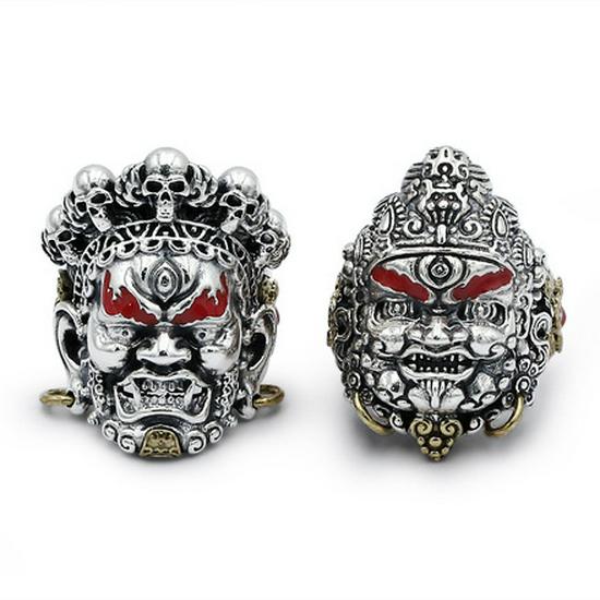 S925 Sterling Silver Lion Head Pendant - Men's Retro Fashion