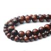 Бусины из натурального камня красный тигровый глаз круглые бусины для изготовления ювелирных изделий DIY браслет ожерелье ножной браслет