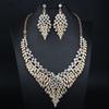 Преувеличенный Полный бриллиантов Темперамент Роскошный Набор ожерелья и серег Женский Наряд Аксессуары для ужина