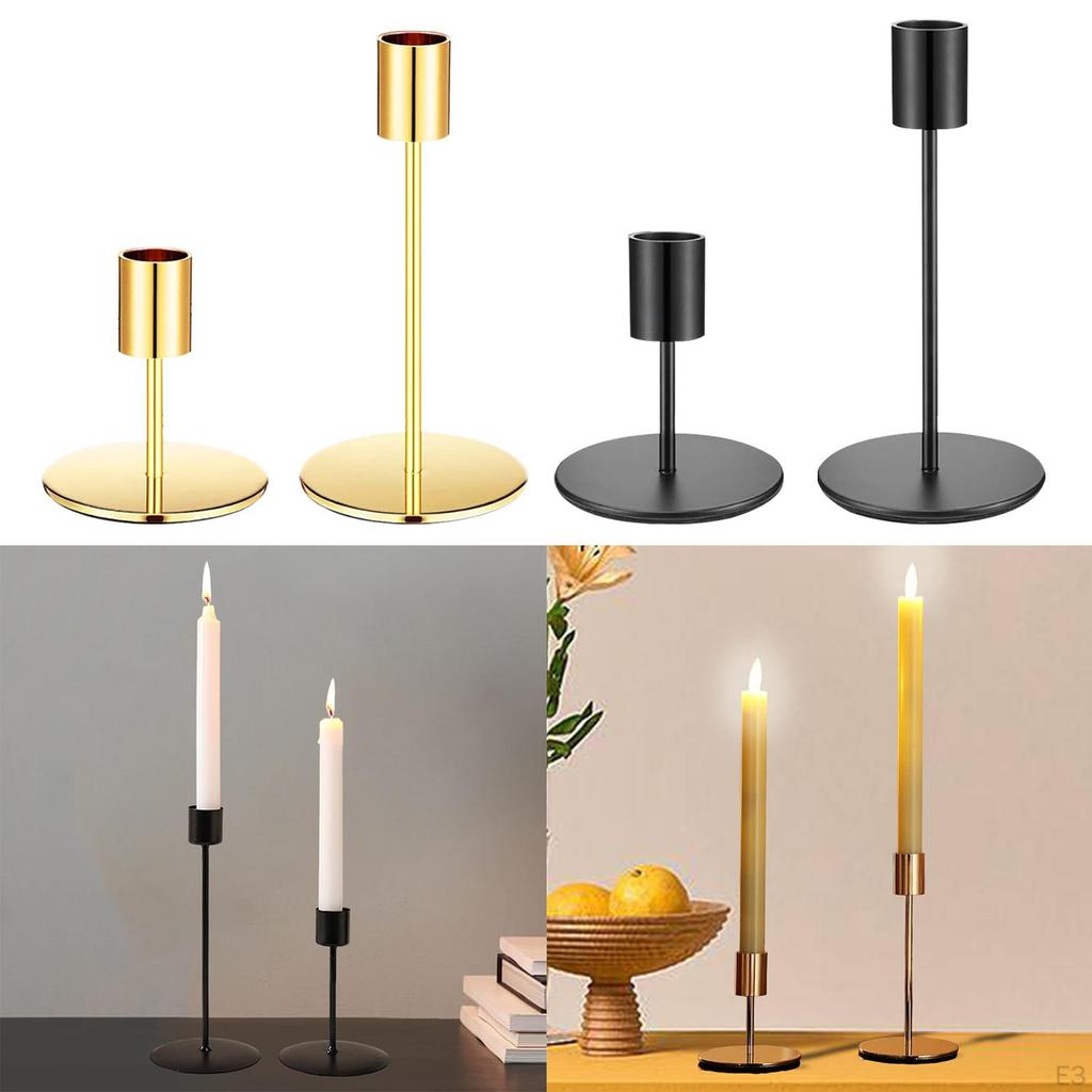 2 шт. Подсвечники металлические конические свечи ретро для обеденного стола центральные украшения