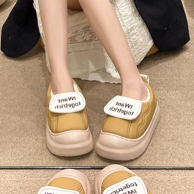 Теплая хлопковая обувь для зимних людей