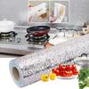 Kitchen  PVC Self-adhesive Oil Resistant Wallpaper Aluminum Foil Paper Drawer Moisture-Proof Thickened Waterproof