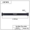 Bicycle Thru Axle Fatbike Axle Skewers Bike Hubs Tube Shaft Quick Release Front Rear Axle M12 M15 P1.5 P1.75 Bike Accessories