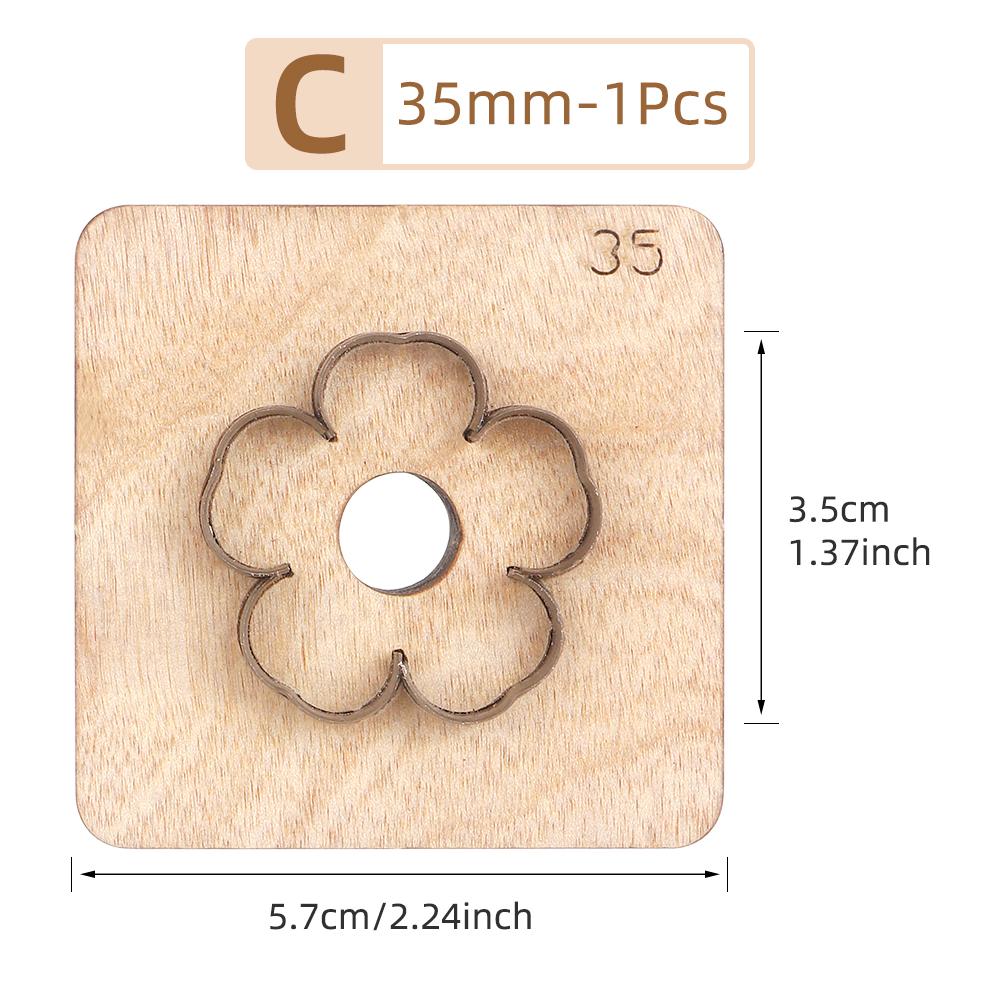 Sakura,Flower,Five-Pointed Stars Leather Die Cut, Steel Rule Punch Mold, DIY Metal Die Cutter Punch Crafts Kraft Tool(2.5-5.5cm)