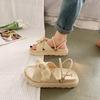 With Skirt Sandals Women's Summer New Fashion Platform Flats