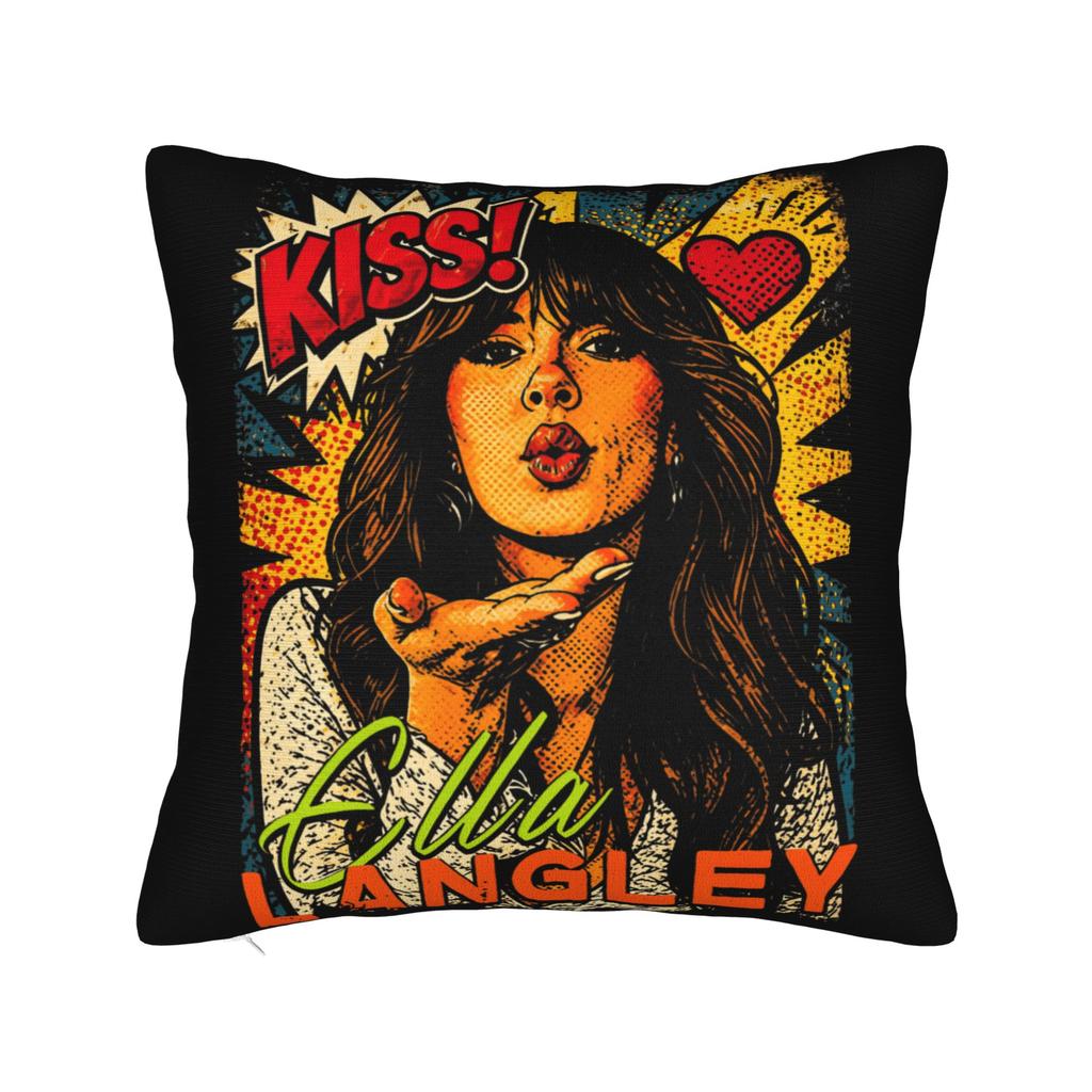 Ella Langley  wpap pop art Pillowcases  Novelty Pillow Case For Sofa Bedroom Home Decor Comfy Pillow Cover