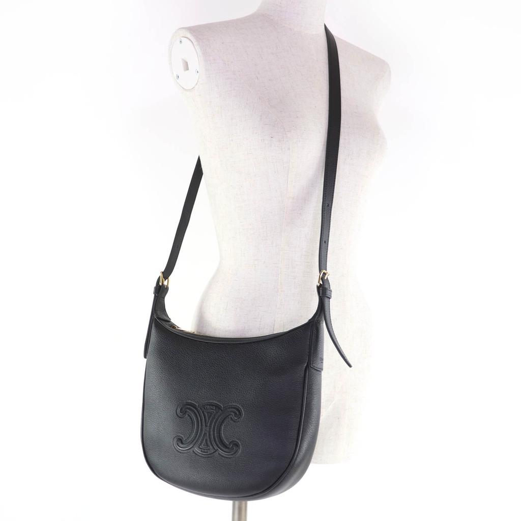 Excellent CELINE Shoulder Bag Cuir Triomphe Eloise Small 2-Way Handbag 11725 Used