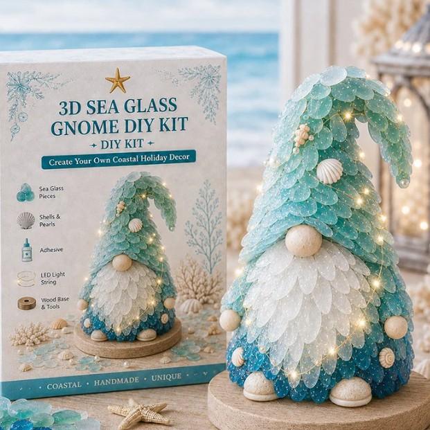 DIY3D Sea Glass Art Set - Coast and Christmas Collection