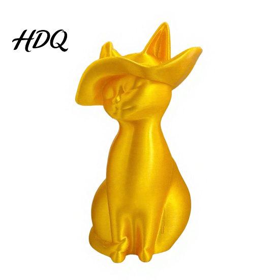 Прочное Украшение для Кошек 3D Печатная Фигурка Минималистичная Современная Элегантная Скульптура Ретро Стиль